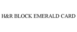 H&R BLOCK EMERALD CARD trademark