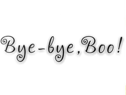 BYE-BYE, BOO! trademark