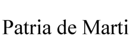 PATRIA DE MARTI trademark