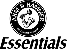 ARM & HAMMER THE STANDARD OF PURITY ESSENTIALS trademark