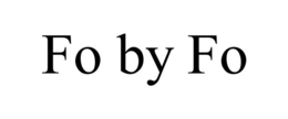 FO BY FO trademark