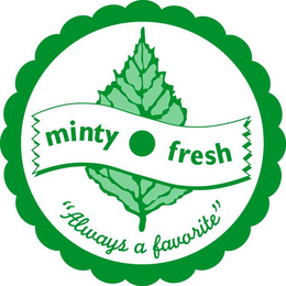 MINTY FRESH "ALWAYS A FAVORITE" trademark