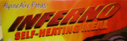 ALPINE AIRE FOODS INFERNO SELF-HEATING MEAL trademark