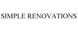 SIMPLE RENOVATIONS trademark