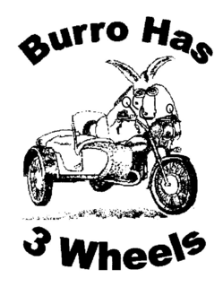 BURRO HAS 3 WHEELS trademark
