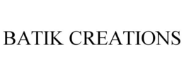 BATIK CREATIONS trademark
