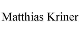 MATTHIAS KRINER trademark