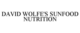 DAVID WOLFE'S SUNFOOD NUTRITION trademark
