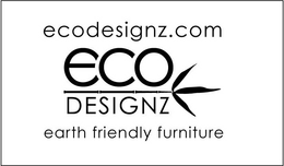 ECODESIGNZ.COM, ECODESIGNZ, EARTH FRIENDLY FURNITURE trademark
