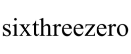 SIXTHREEZERO trademark