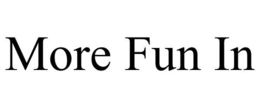MORE FUN IN trademark