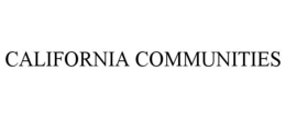 CALIFORNIA COMMUNITIES trademark