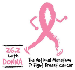 26.2 WITH DONNA THE NATIONAL MARATHON TO FIGHT BREAST CANCER trademark