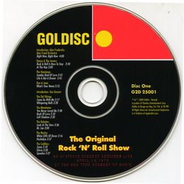 GOLDISC THE ORIGINAL ROCK 'N' ROLL SHOW trademark