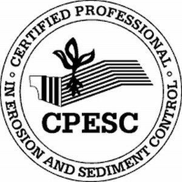 CPESC · CERTIFIED PROFESSIONAL · IN EROSION AND SEDIMENT CONTROL trademark