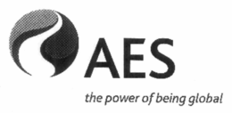 AES THE POWER OF BEING GLOBAL trademark