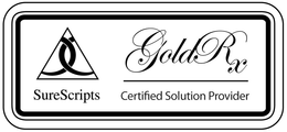 GOLD RX SURE SCRIPTS CERTIFIED SOLUTION PROVIDER trademark