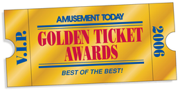 GOLDEN TICKET AWARDS AMUSEMENT TODAY BEST OF THE BEST! V.I.P. 2006 trademark