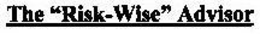 THE "RISK-WISE" ADVISOR trademark