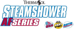 THERMASOL STEAMSHOWER AF SERIES PROUDLY MADE IN THE USA FAST START TECHNOLOGY AUTO POWERFLUSH trademark