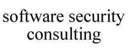 SOFTWARE SECURITY CONSULTING trademark