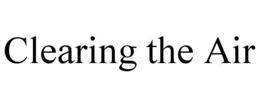 CLEARING THE AIR trademark