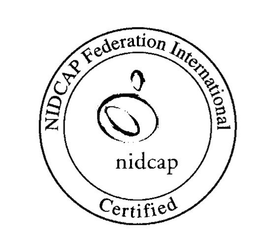 NIDCAP FEDERATION INTERNATIONAL NIDCAP CERTIFIED trademark