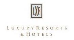 LXR LUXURY RESORTS & HOTELS trademark