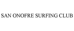 SAN ONOFRE SURFING CLUB trademark