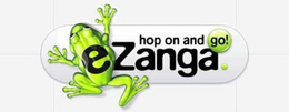 HOP ON AND GO! EZANGA. trademark