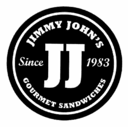 JJ JIMMY JOHN'S GOURMET SANDWICHES SINCE 1983 trademark