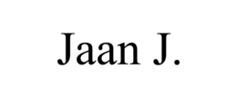 JAAN J. trademark