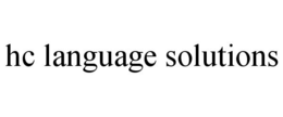 HC LANGUAGE SOLUTIONS trademark