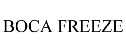 BOCA FREEZE trademark