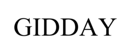 GIDDAY trademark
