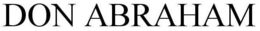 DON ABRAHAM trademark