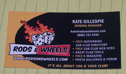 RW RODS & WHEELS trademark