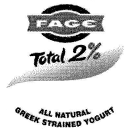 FAGE TOTAL 2% ALL NATURAL GREEK STRAINED YOGURT trademark