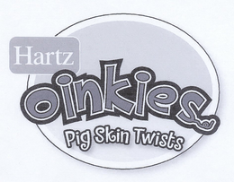 HARTZ OINKIES PIG SKIN TWISTS trademark