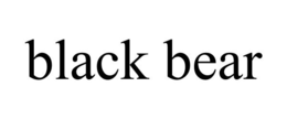 BLACK BEAR trademark
