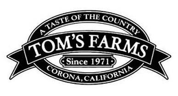 A TASTE OF THE COUNTRY TOM'S FARMS SINCE 1971 CORONA, CALIFORNIA trademark