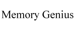 MEMORY GENIUS trademark