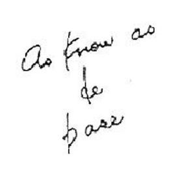 AS KNOW AS DE BASE trademark