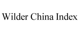 WILDER CHINA INDEX trademark