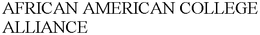 AFRICAN AMERICAN COLLEGE ALLIANCE trademark