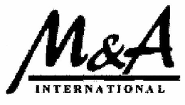 M&A INTERNATIONAL trademark