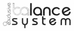 EXCLUSIVE BALANCE SYSTEM trademark