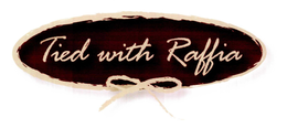 TIED WITH RAFFIA trademark
