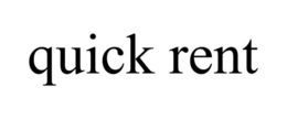 QUICK RENT trademark