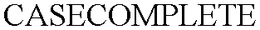 CASECOMPLETE trademark